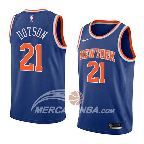 Maglia NBA New York Knicks Damyean Dotson Icon 2018 Blu